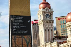 Kuala Lumpur, Malaysia on May 22, 2023. Very beautiful historical architecture of the Sultan Abdul Samad Building. photo