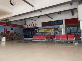 Jakarta, Indonesia on July 7 2022. The atmosphere of the waiting room at Halim Perdana Kusuma Airport photo