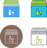 Unique Cafe and Bar Icon Design vector