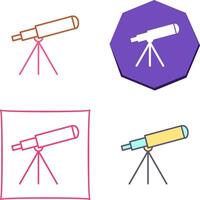 diseño de icono de telescopio vector