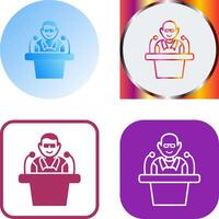 Unique Lecture Icon Design vector