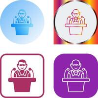 Unique Lecture Icon Design vector