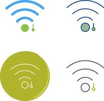 único Wifi firmar icono diseño vector