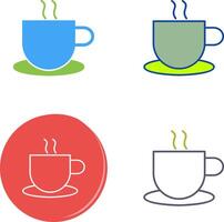 Unique Hot Coffee Icon Design vector