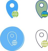 global ubicaciones icono diseño vector