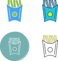 Unique French Fries Icon Design vector