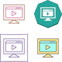 Streaming Icon Design vector