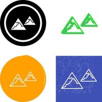 Unique Mountains Icon Design vector