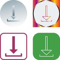 Unique Download Icon Design vector