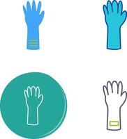 Unique Gloves Icon Design vector