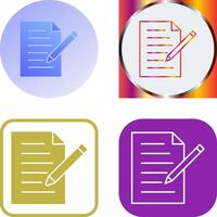 Unique Edit Document Icon Design vector