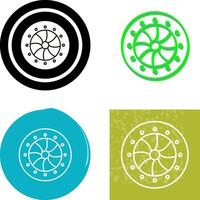 Unique Optical Diaphram Icon Design vector