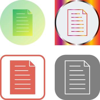 Unique Document Icon Design vector
