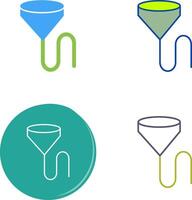 Unique Beer Bong Icon Design vector