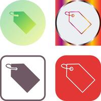 Unique Tag Icon Design vector