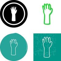 Unique Gloves Icon Design vector