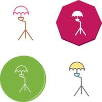 Unique Umbrella Stand Icon Design vector