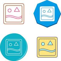 Unique Images Icon Design vector