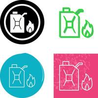 Unique Fuel to Fire Icon Design vector