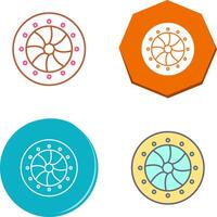 Unique Optical Diaphram Icon Design vector