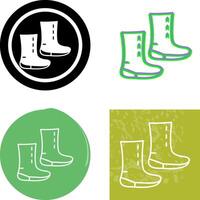 Unique Boots Icon Design vector