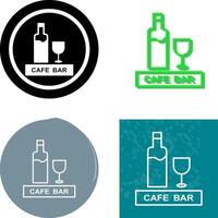 Unique Drinks Cafe Icon Design vector