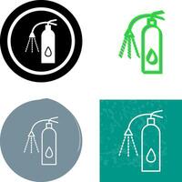 Unique Using Extinguisher Icon Design vector