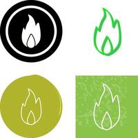 Unique Fire Icon Design vector