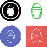 Unique Water Bucket Icon Design vector