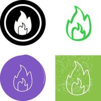 Unique Flame Icon Design vector
