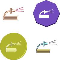 Unique Spraying Water Icon Design vector