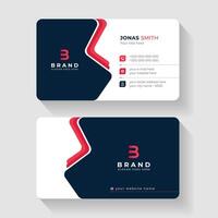 Creative professional corporate business card design template. Visiting card for corporate print. Modern and simple business card design. vector