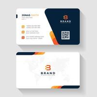 Creative professional corporate business card design template. Visiting card for corporate print. Modern and simple business card design. vector