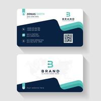 Creative professional corporate business card design template. Visiting card for corporate print. Modern and simple business card design. vector