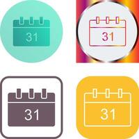 Unique Calendar Icon Design vector