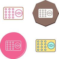 Unique Ring Alarm Icon Design vector