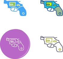 Unique Revolver Icon Design vector