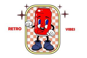 antiguo dibujos animados mascota personaje elementos. diferente clipart, caras, extremidades personaje creador para Clásico retro logos y marca. aislado ilustraciones vector