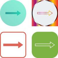 Unique Right Arrow Icon Design vector