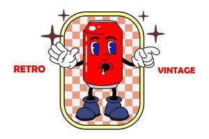 antiguo dibujos animados mascota personaje elementos. diferente clipart, caras, extremidades personaje creador para Clásico retro logos y marca. aislado ilustraciones vector