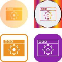 Unique Settings Icon Design vector