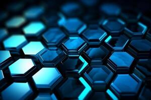 Abstract background hexagons glass pattern geometric crystals abstract photo