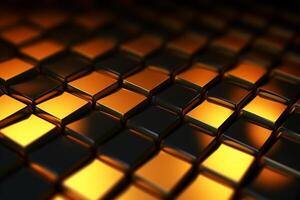 abstract gold background with hexagons photo