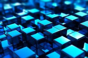 Cubes Background, Glass Cube Pattern, Geometric 3d Crystals, Abstract photo