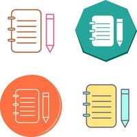 Unique Notepad Icon Design vector