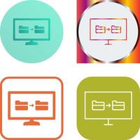 Unique File Sharing Icon Design vector