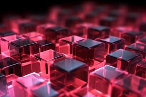 Cubes Background, Glass Cube Pattern, Geometric 3d Crystals, Abstract photo