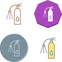 Unique Using Extinguisher Icon Design vector