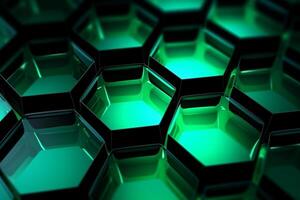 Abstract background hexagons glass pattern geometric crystals abstract photo