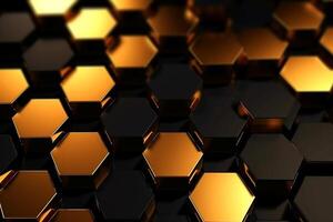 Abstract background hexagons glass pattern geometric crystals abstract photo